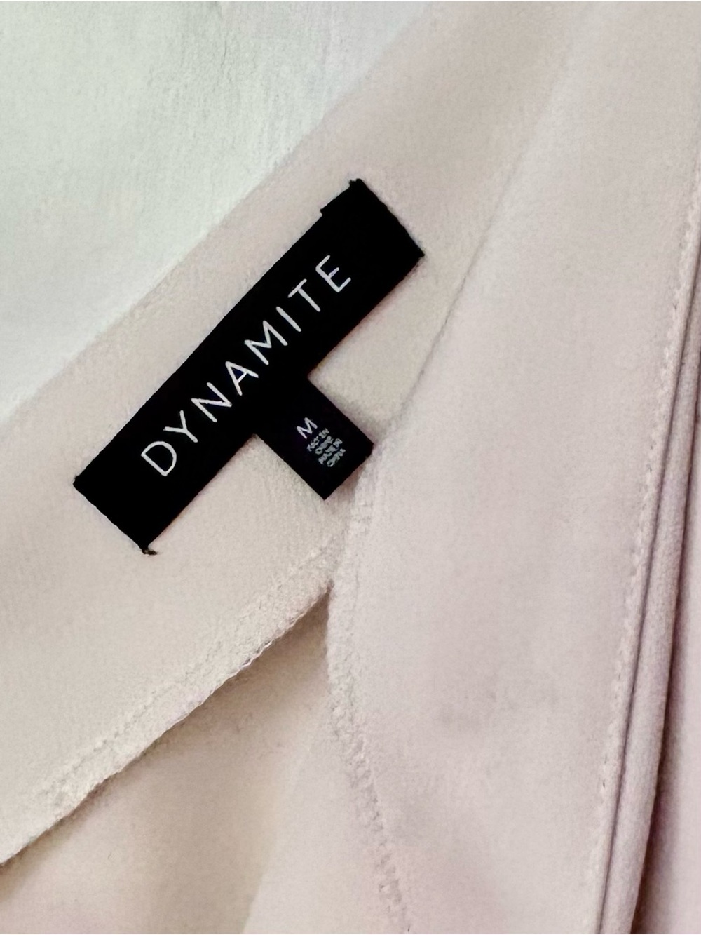 Dynamite| Classic Cream A-Line Side Zip Mini Skirt Sz M - Picture 5 of 6